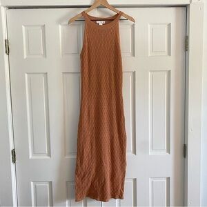 House of Harlow 1960 Textured Tan Maxi Dress